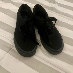 Vans in black size 8.5